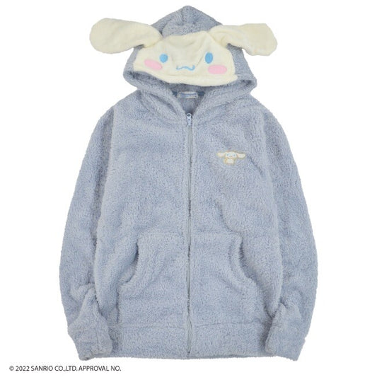 Sanrio Characters Embroidered Fluffy Boa Hoodie