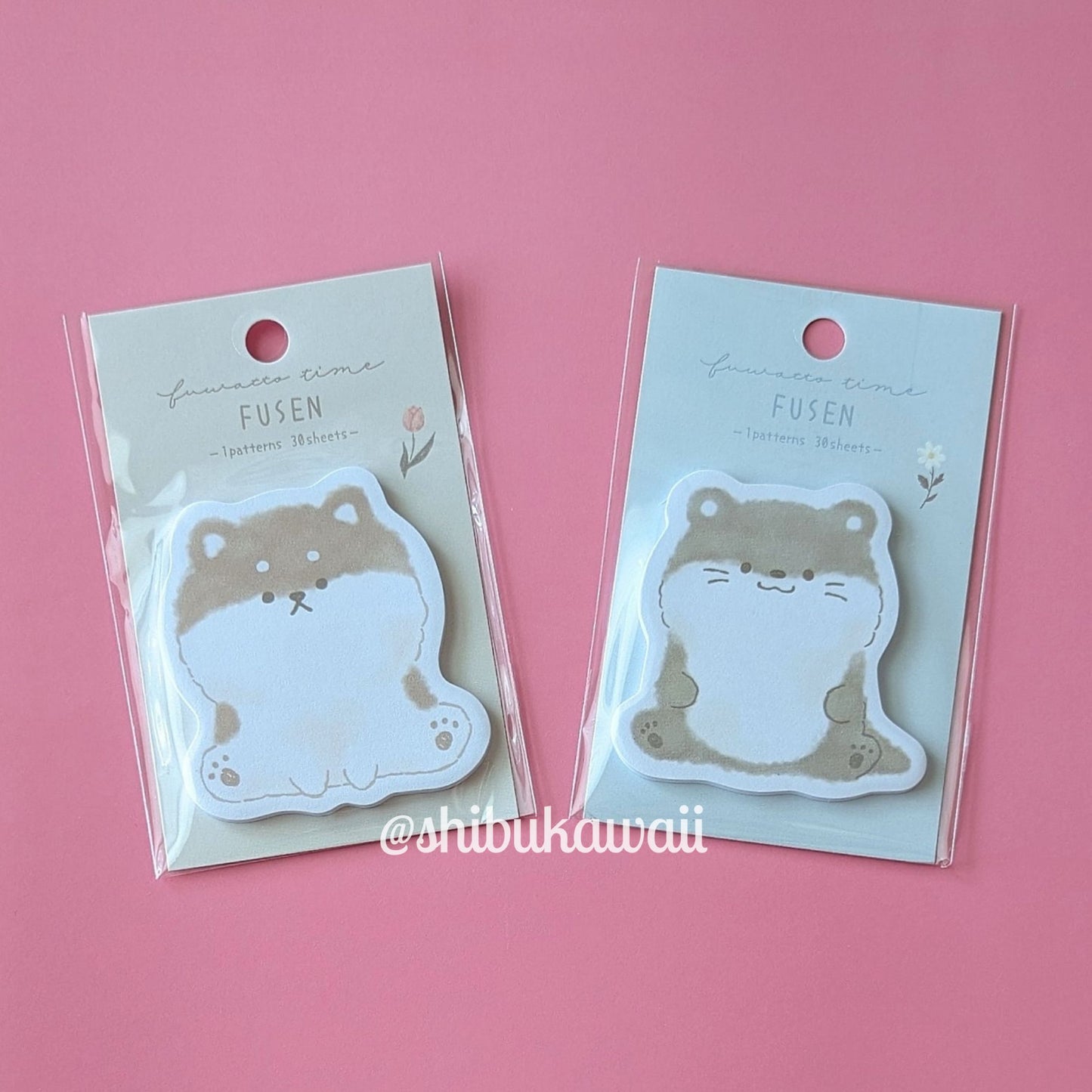 Fuwatto Time Die-Cut Sticky Notes
