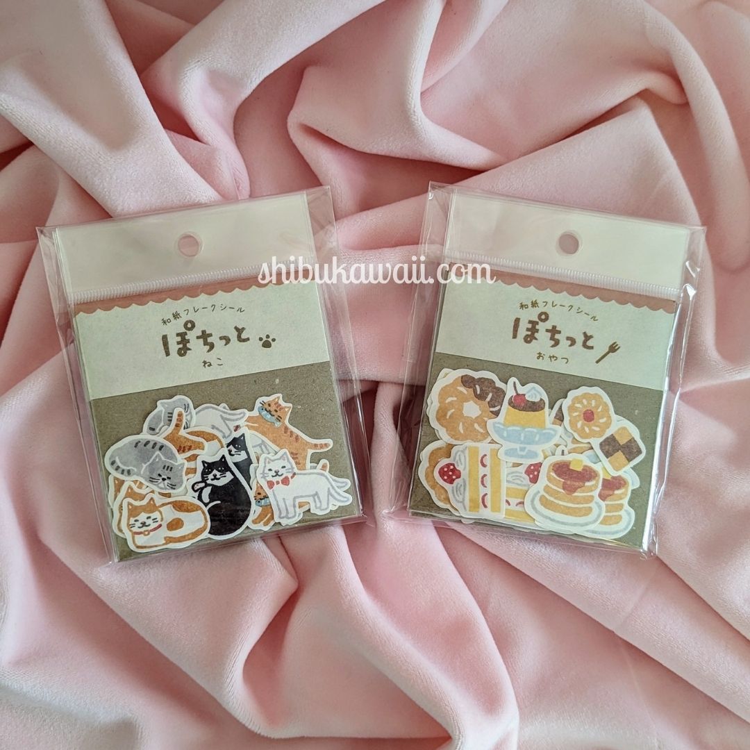 Furukawa Shiko Pochitto Japanese Washi Flake Stickers