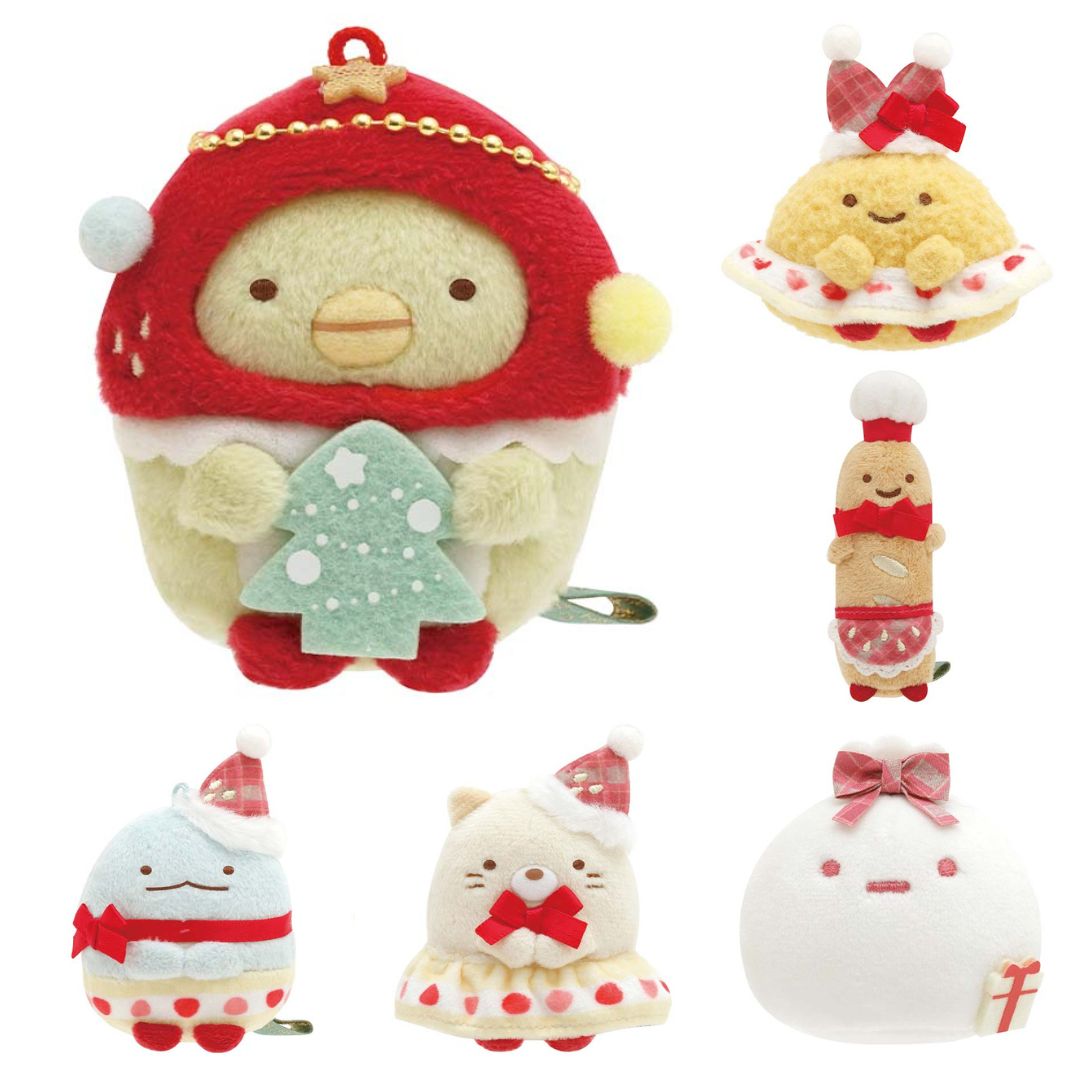 Sumikko Gurashi Strawberry Christmas 2023 Tenori Plush