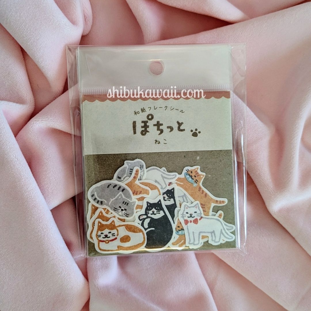 Furukawa Shiko Pochitto Japanese Washi Flake Stickers