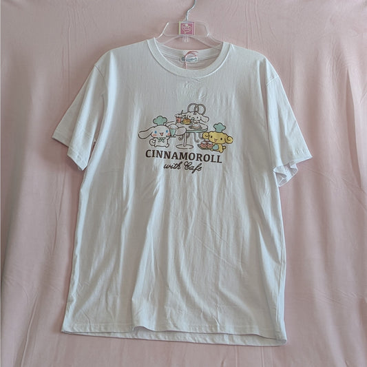 Kawaii Sanrio Cinnamoroll Cafe T-Shirt
