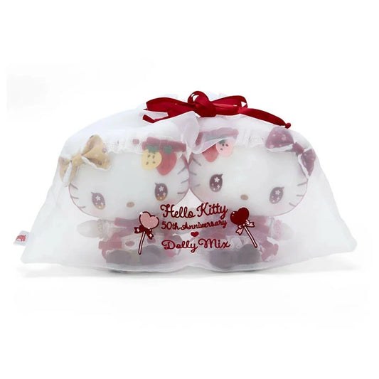 Hello Kitty & Mimmy x DOLLY MIX 50th Anniversary Strawberry Plush Set