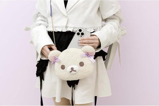 Rilakkuma "Swirling Cotton Candy Sky" Plush Multi-Pouchette