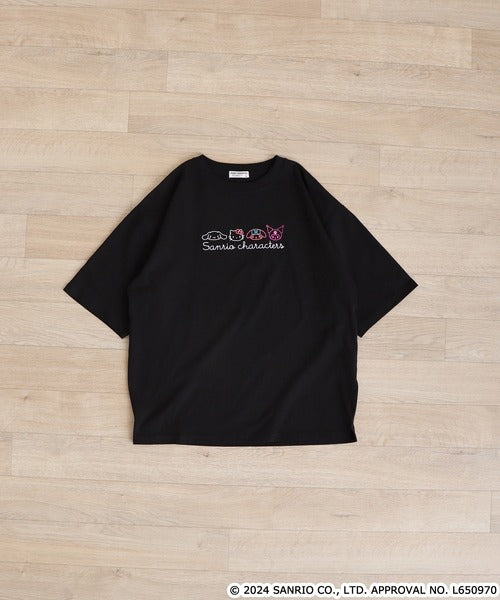 Embroidered Sanrio Characters T-Shirt