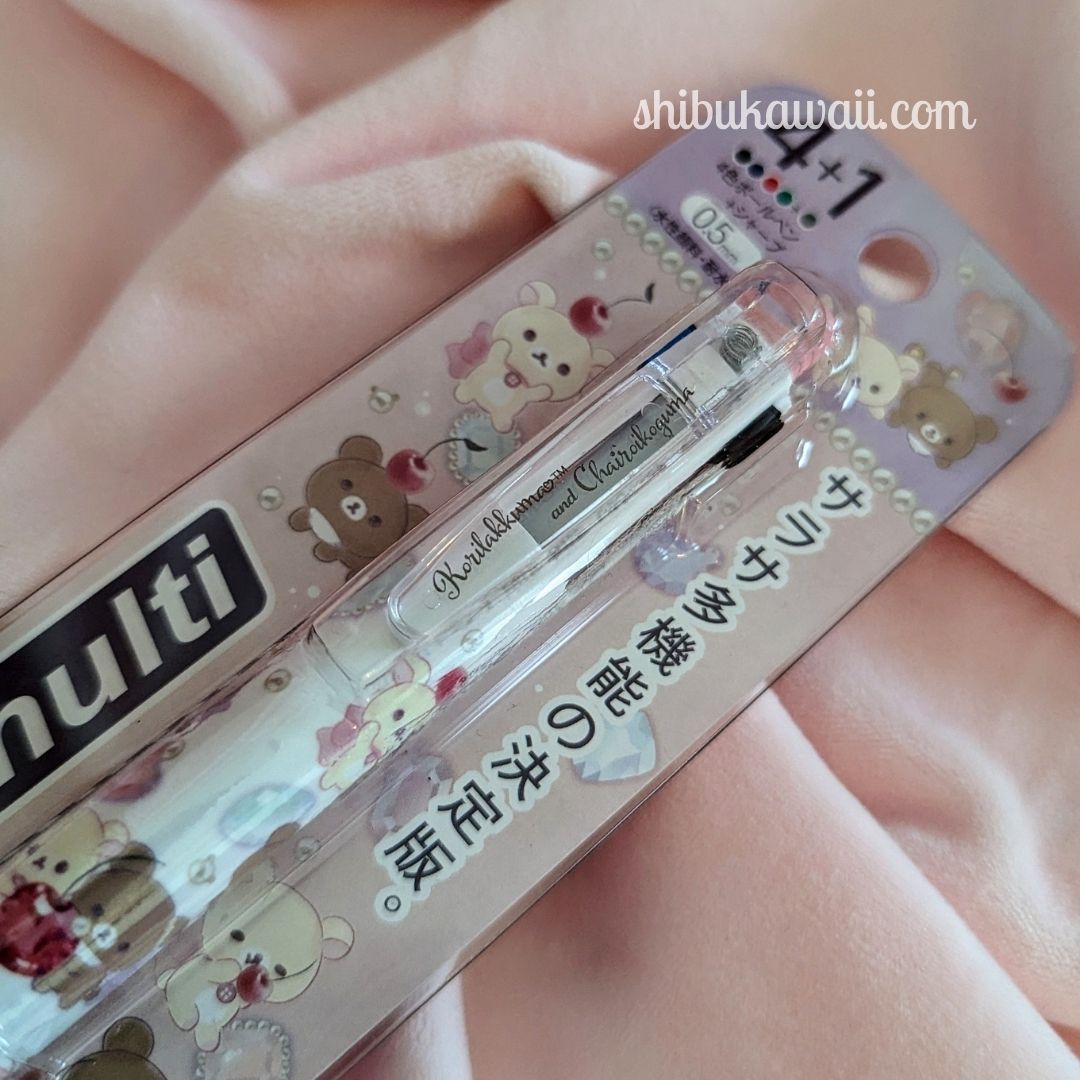 Rilakkuma Korikogu No Jewel Cherry Sarasa Multi 4+1 Pen and Pencil