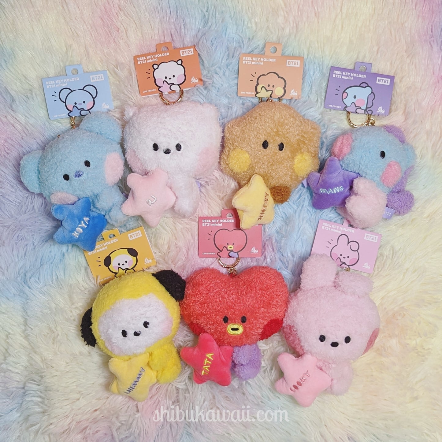 BT21 Plush Reel Keychain