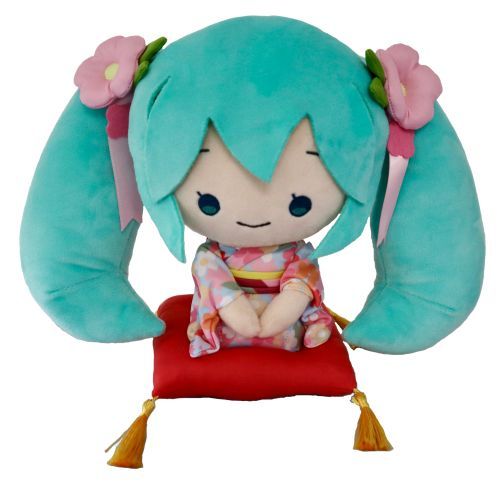 Kneeling Hatsune Miku Kimono Plush