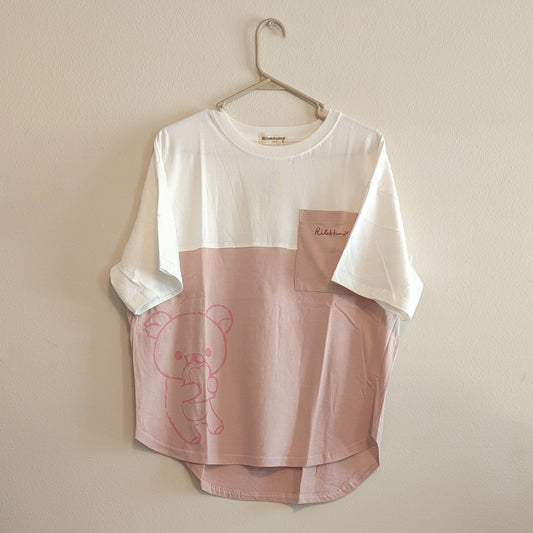 Rilakkuma Embroidered Two-Tone Pocket Shirt