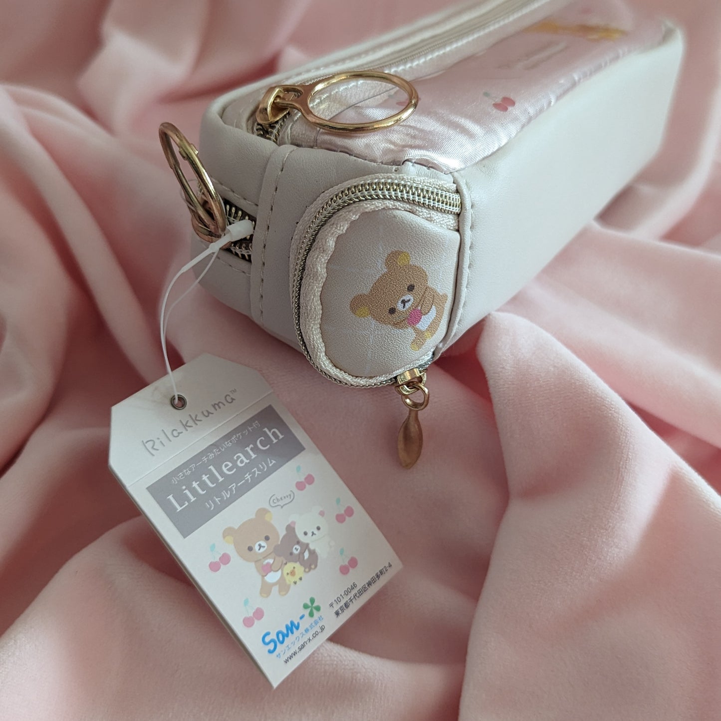 Rilakkuma Cherries Little Arch Slim Pen Pouch