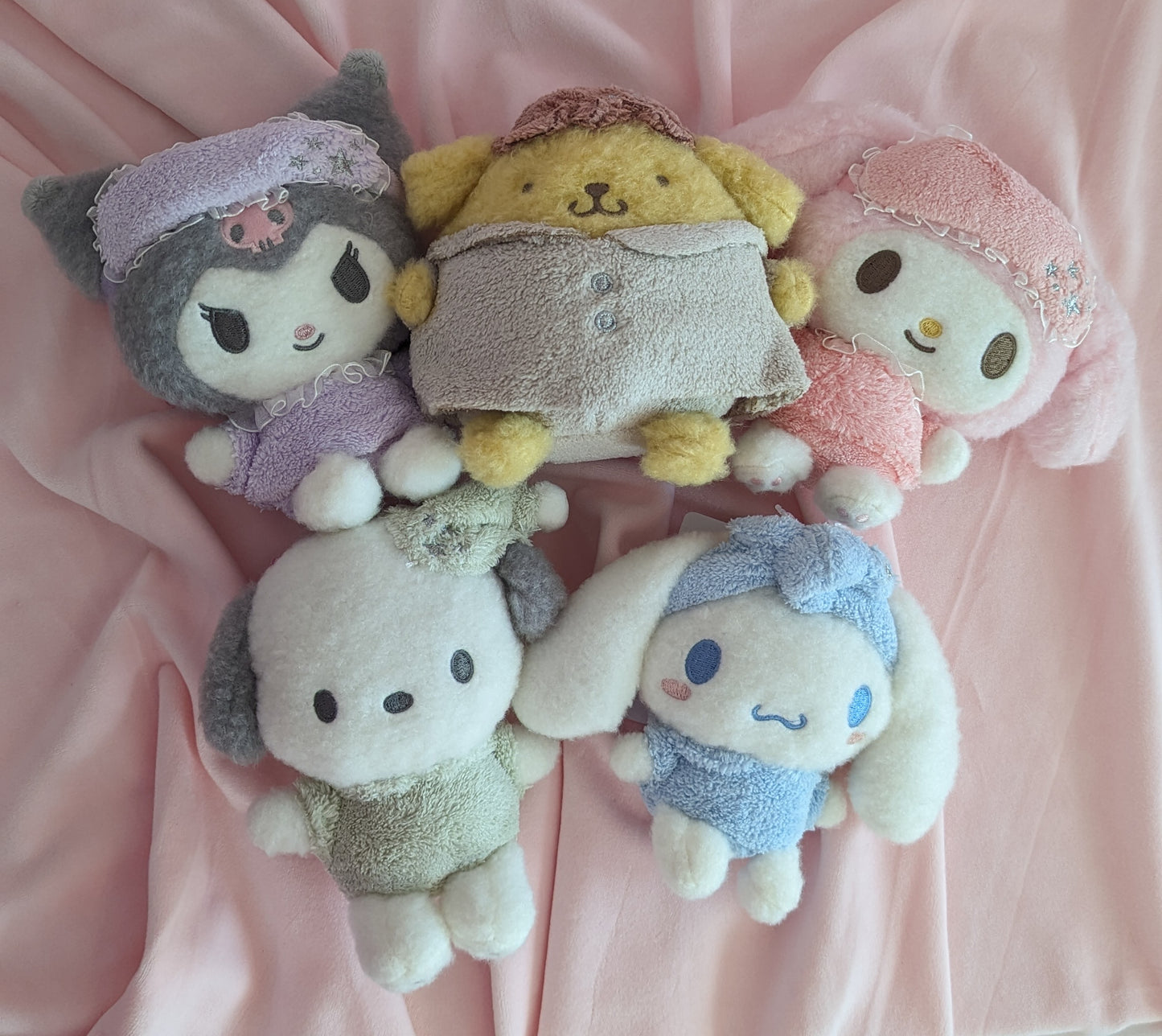 Sanrio Home Pajamas Plush Keychain