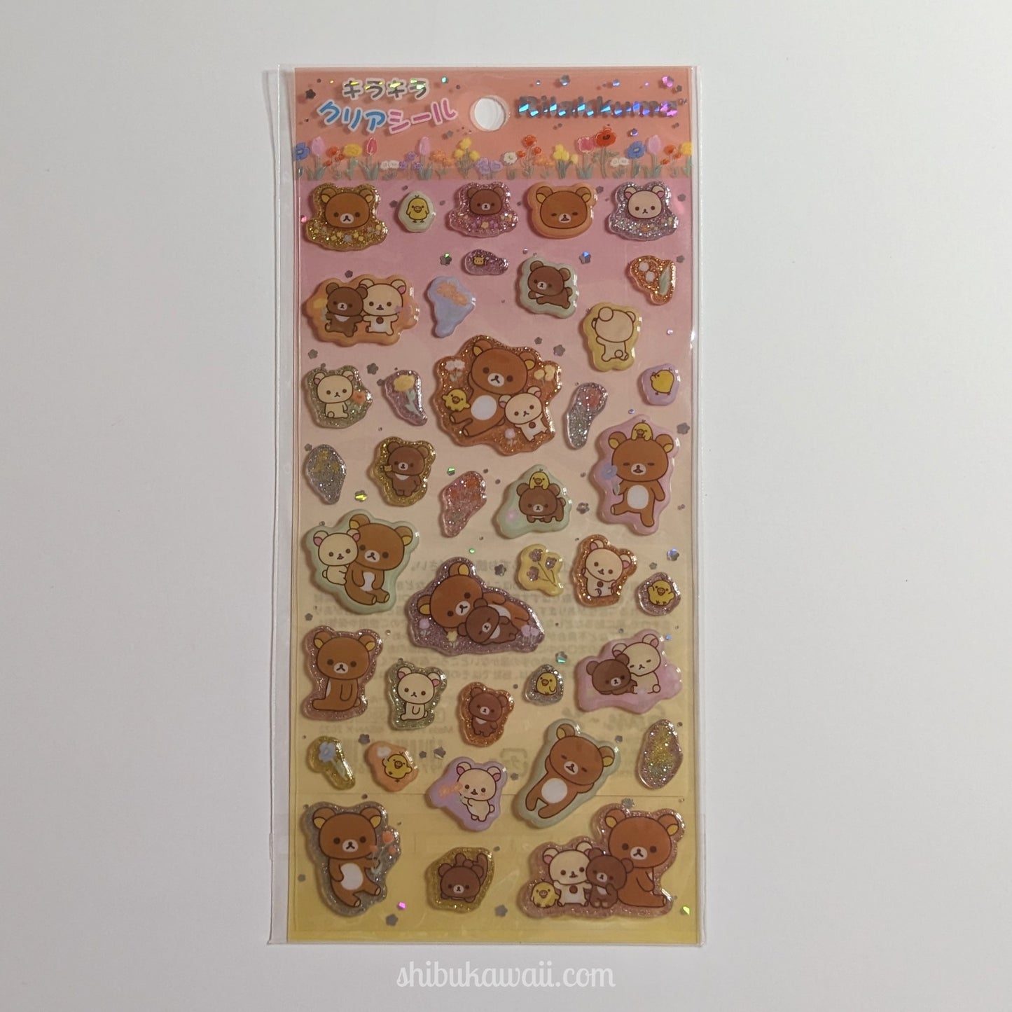Rilakkuma Glittery Sticker Sheet