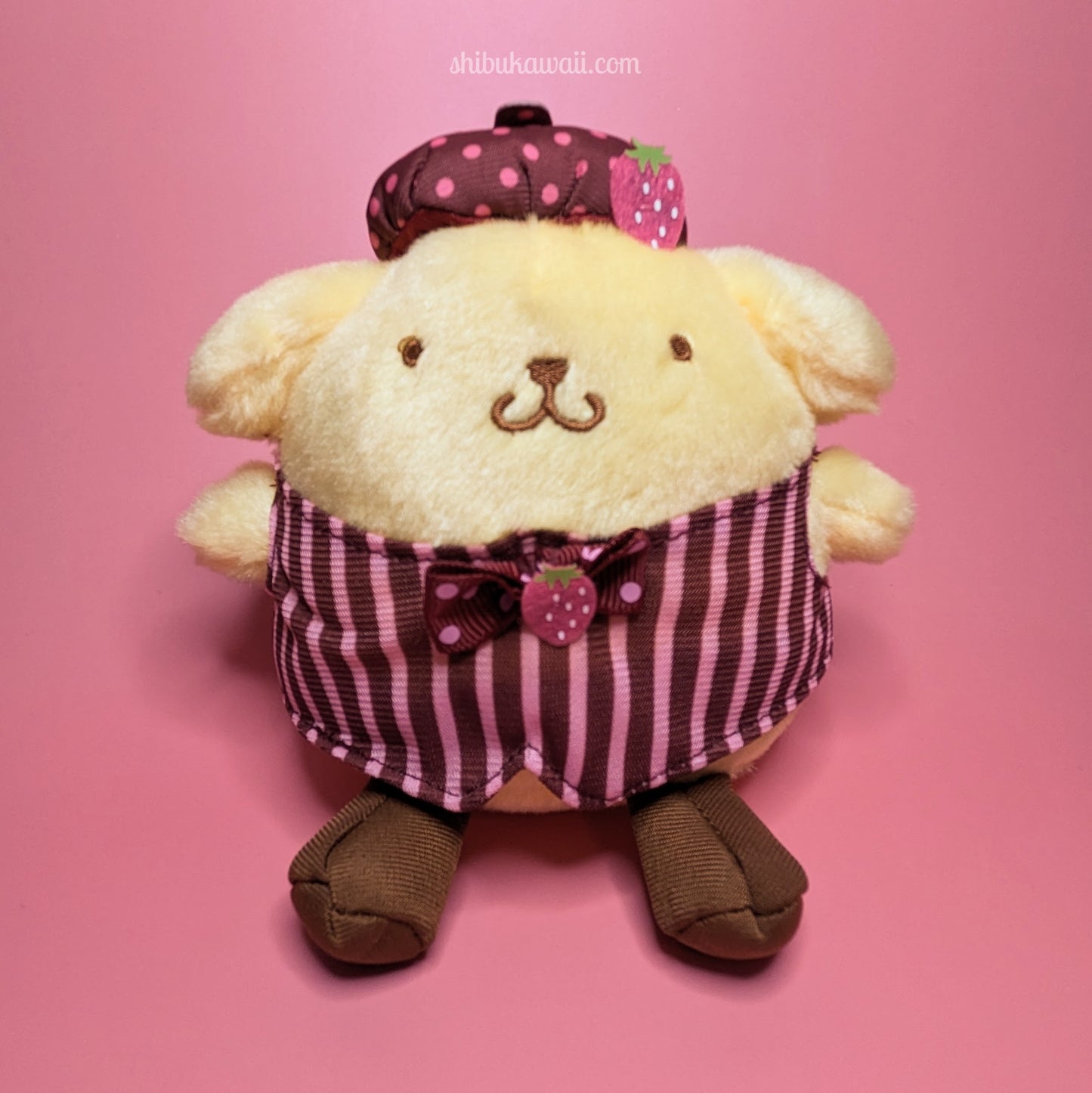 Sanrio Chocolate Strawberry Plush Keychain