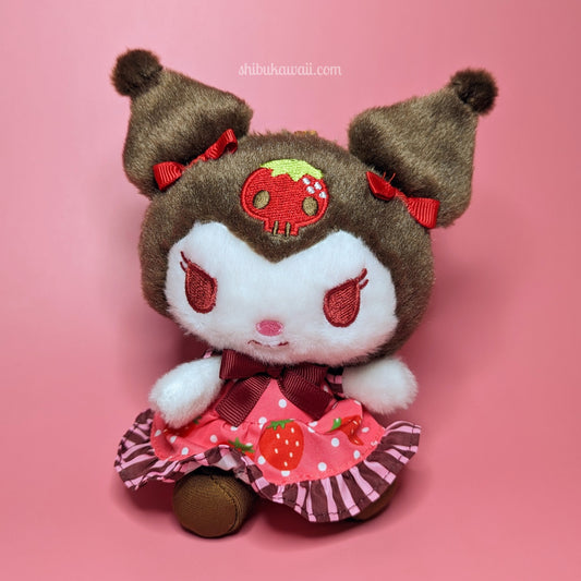 Sanrio Chocolate Strawberry Plush Keychain