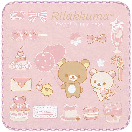 Rilakkuma "Sweet Happy Days" Mini Towel 3-Piece Set