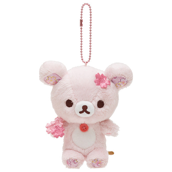 Sakura Rilakkuma Collectible Burasage Plush Keychain