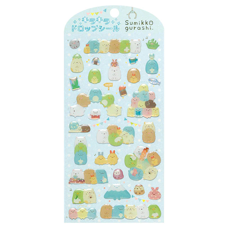 San-X Characters Sparkling Drop Sticker Sheet