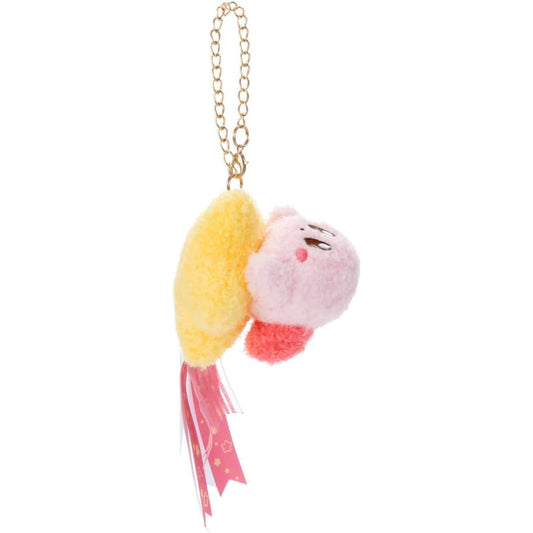 Kirby Niko Niko/Osamashi Warp Star Plush Keychain
