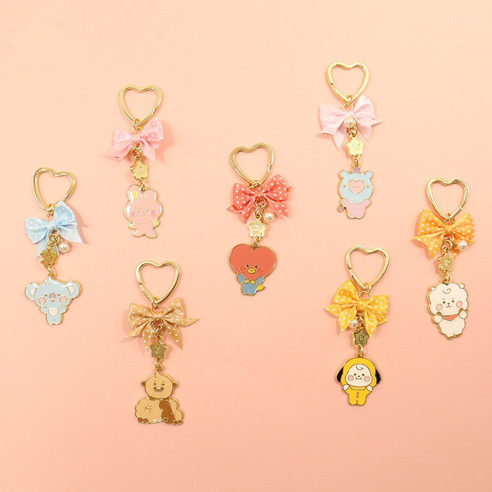 BT21 Metal Burabura Keychain