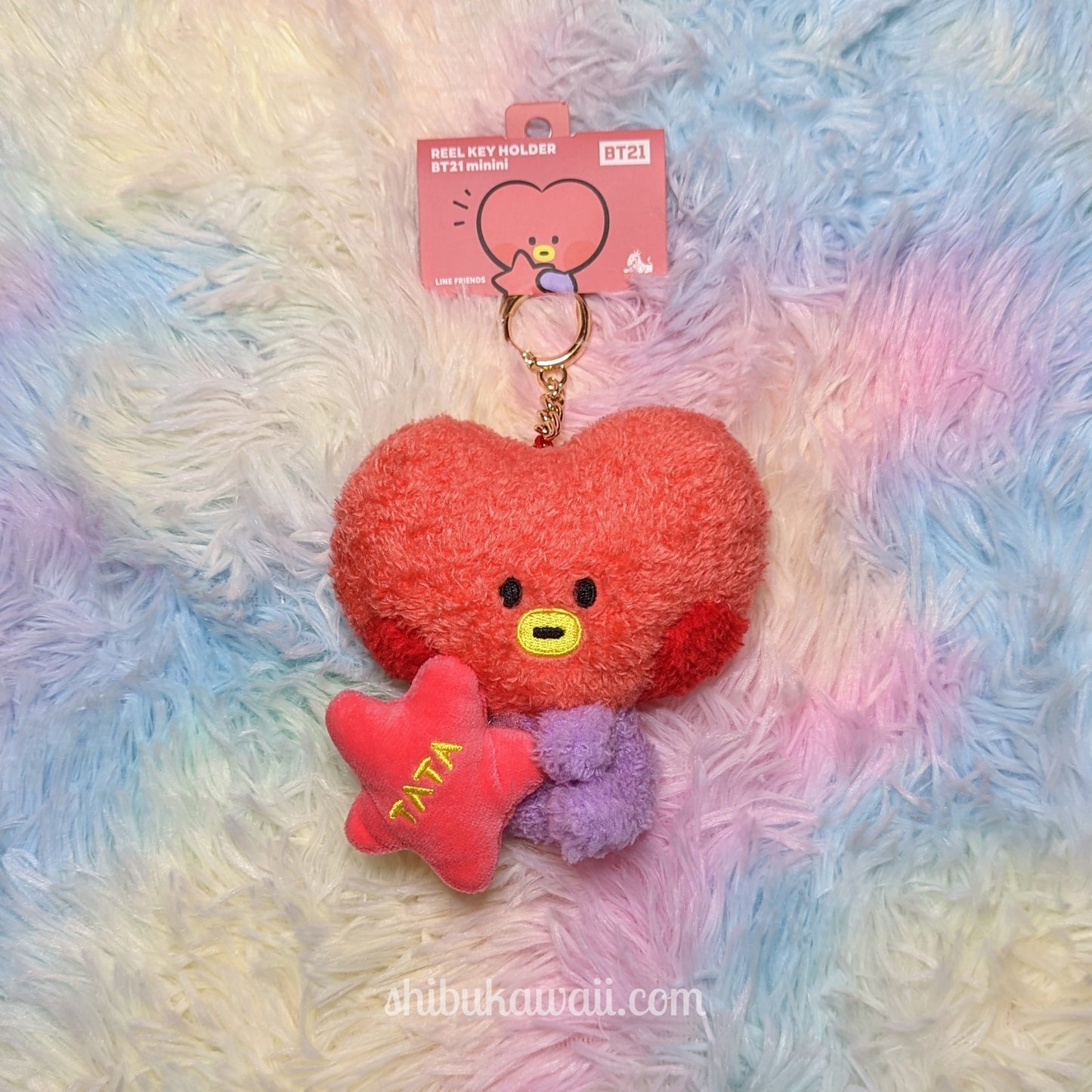 BT21 Plush Reel Keychain