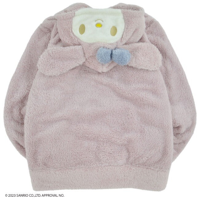 Sanrio Characters Embroidered Fluffy Boa Hoodie