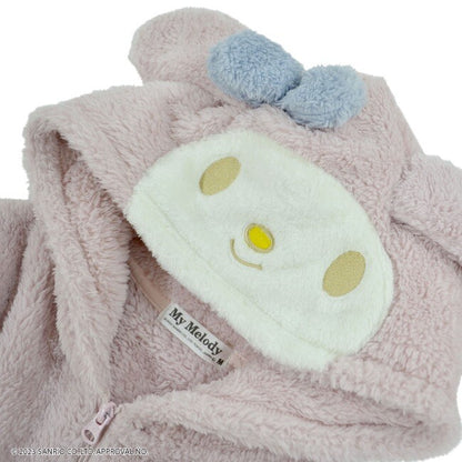 Sanrio Characters Embroidered Fluffy Boa Hoodie