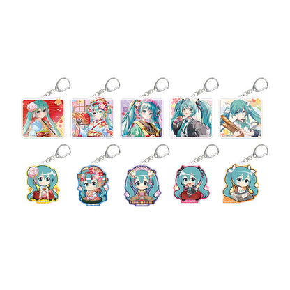 Hatsune Miku Hannari Kyoto Mystery Blind Bag Acrylic Keychain