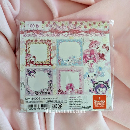 Sanrio Characters x Fumika Amenomori Memo Pad