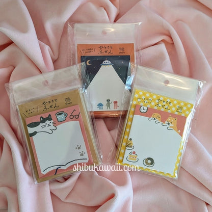 Furukawa Shiko Hitokoto (One Word) Fusen Japanese Sticky Notes