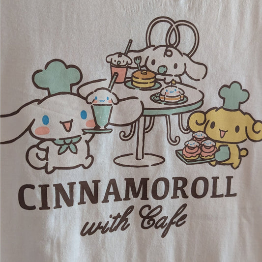 Kawaii Sanrio Cinnamoroll Cafe T-Shirt