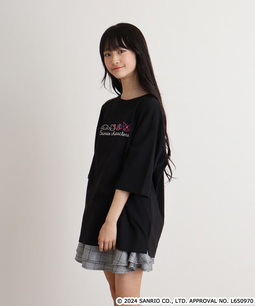 Embroidered Sanrio Characters T-Shirt