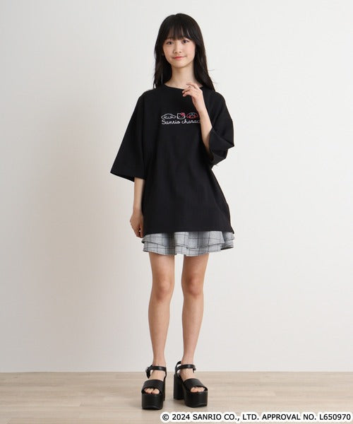 Embroidered Sanrio Characters T-Shirt