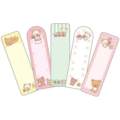 Rilakkuma Index Sticky Notes ("Korilakkuma's Strawberry Day" & "Sweet Happy Days")