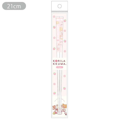 Rilakkuma "Korilakkuma's Strawberry Day" Clear Chopsticks