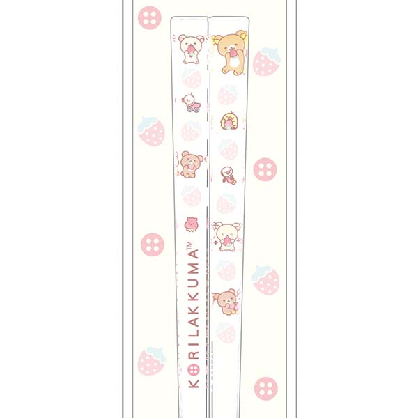 Rilakkuma "Korilakkuma's Strawberry Day" Clear Chopsticks