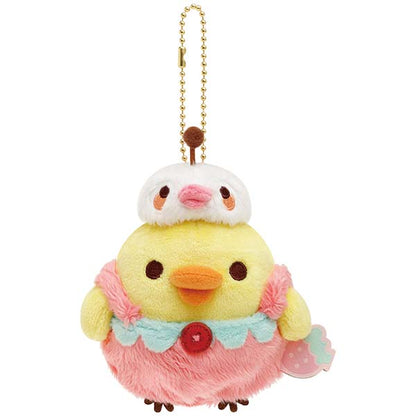 Rilakkuma "Korilakkuma's Strawberry Day" Plush Keychain