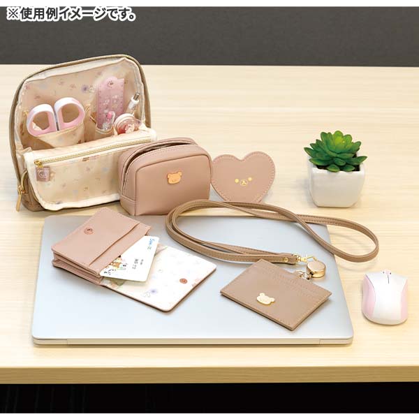 Rilakkuma Office Goods ID Card Holder with Reel