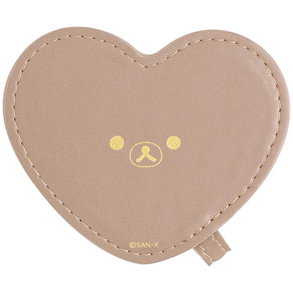 Rilakkuma Office Goods Pouch with Heart Mirror