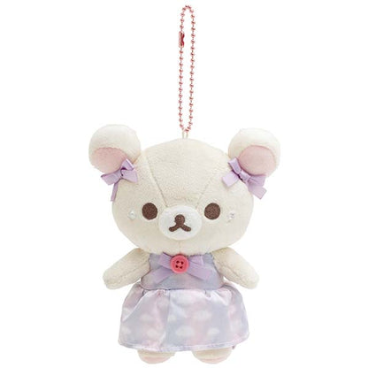 Rilakkuma "Swirling Cotton Candy Sky" Plush Keychain