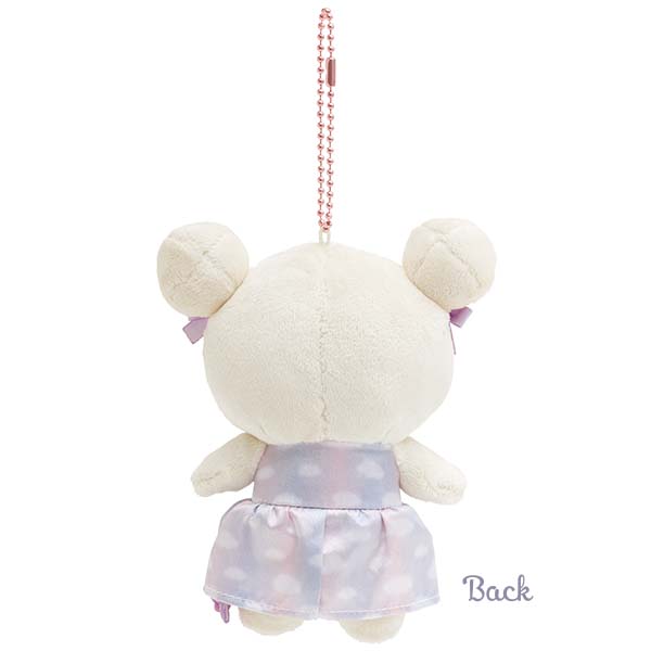 Rilakkuma "Swirling Cotton Candy Sky" Plush Keychain