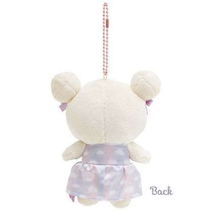 Rilakkuma "Swirling Cotton Candy Sky" Plush Keychain