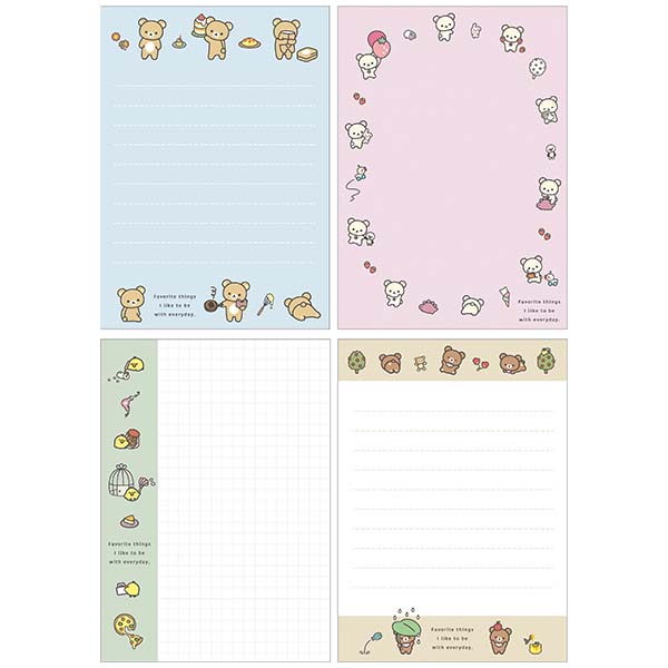 Basic Rilakkuma "Favorite Things" Memo Pad