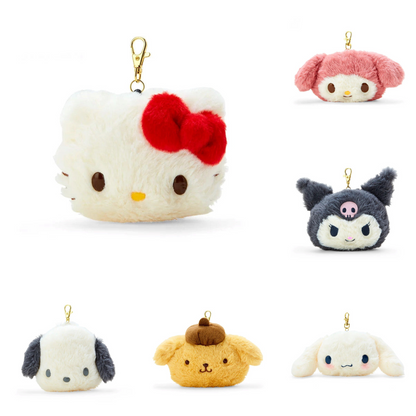 Sanrio Characters Fluffy Face Pass Case