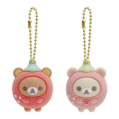 Rilakkuma "Korilakkuma's Strawberry Day" Keychain