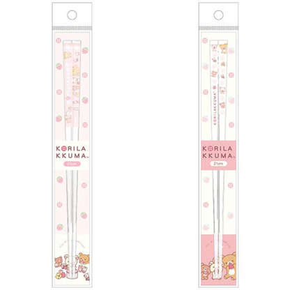 Rilakkuma "Korilakkuma's Strawberry Day" Clear Chopsticks