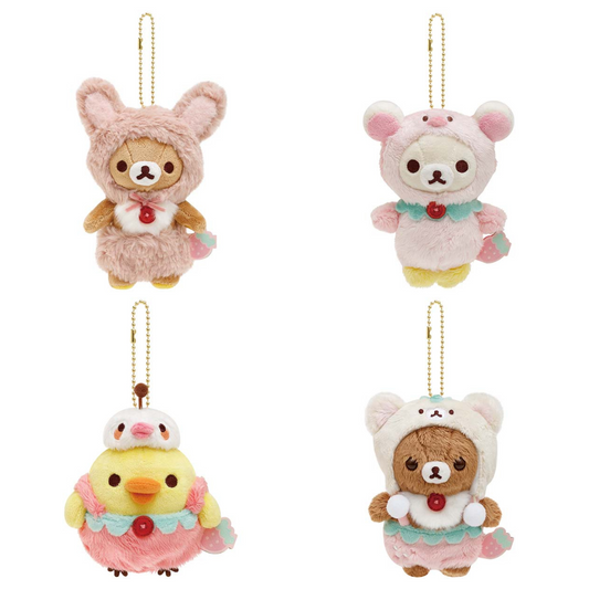 Rilakkuma "Korilakkuma's Strawberry Day" Plush Keychain