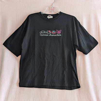 Embroidered Sanrio Characters T-Shirt