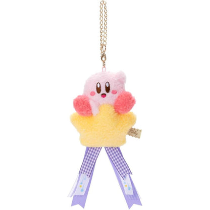 Kirby Niko Niko/Osamashi Warp Star Plush Keychain