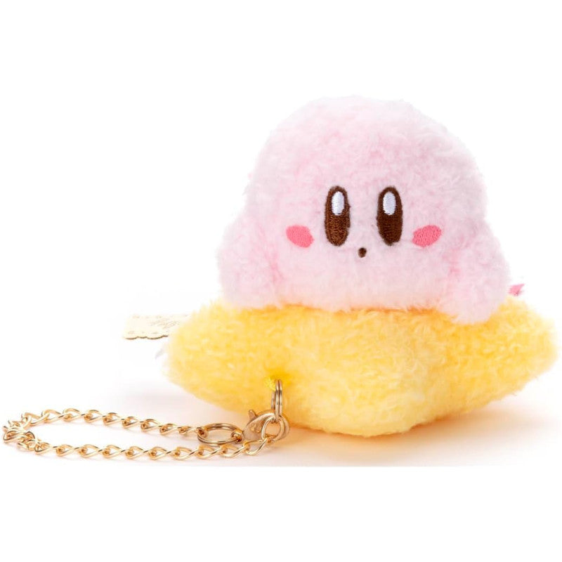 Kirby Niko Niko/Osamashi Warp Star Plush Keychain