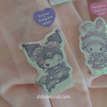 Sanrio Characters x DOLLY MIX Sparkling Holographic Decal Stickers